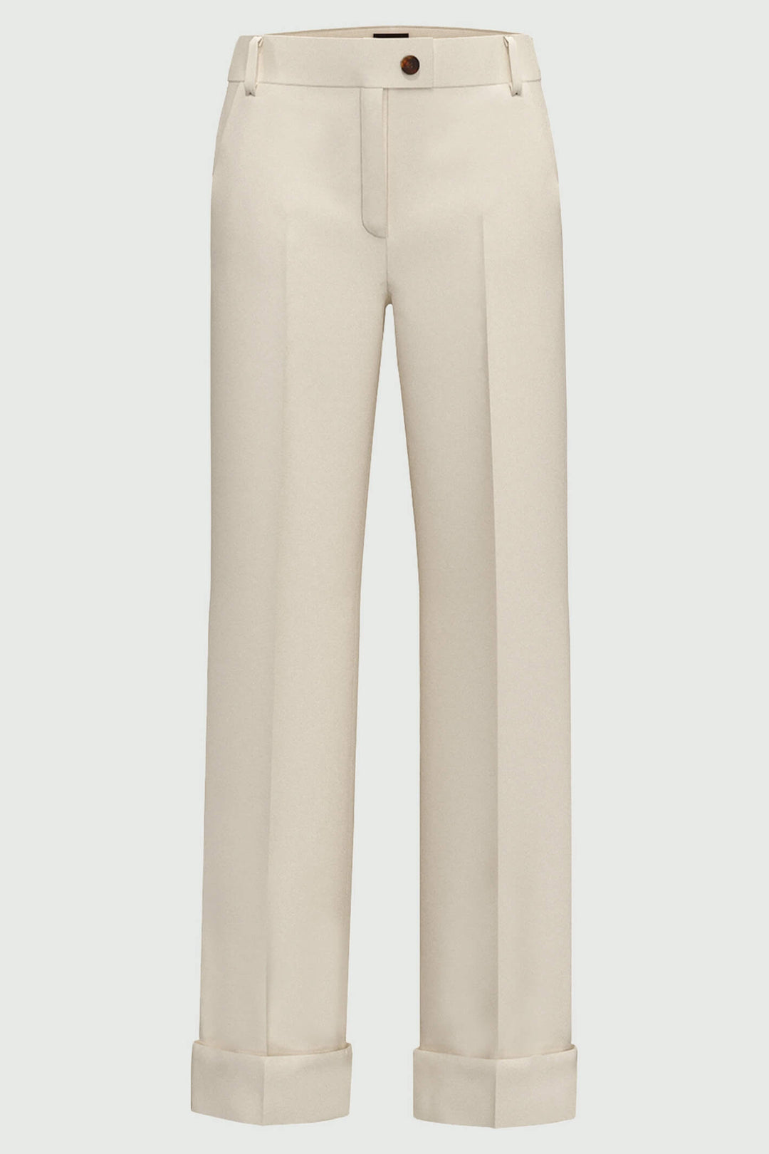 Emme Bologna 2351361238200 Cream Trousers - Olivia Grace Fashion