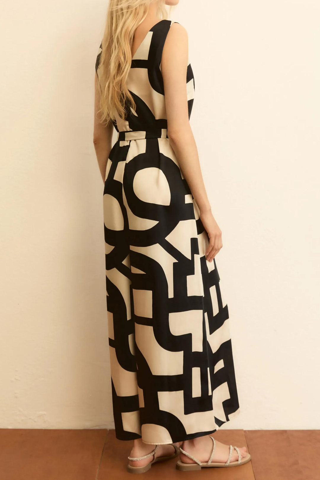 Emme EMMOMBRE Black Stone Print Jumpsuit 2615241022200