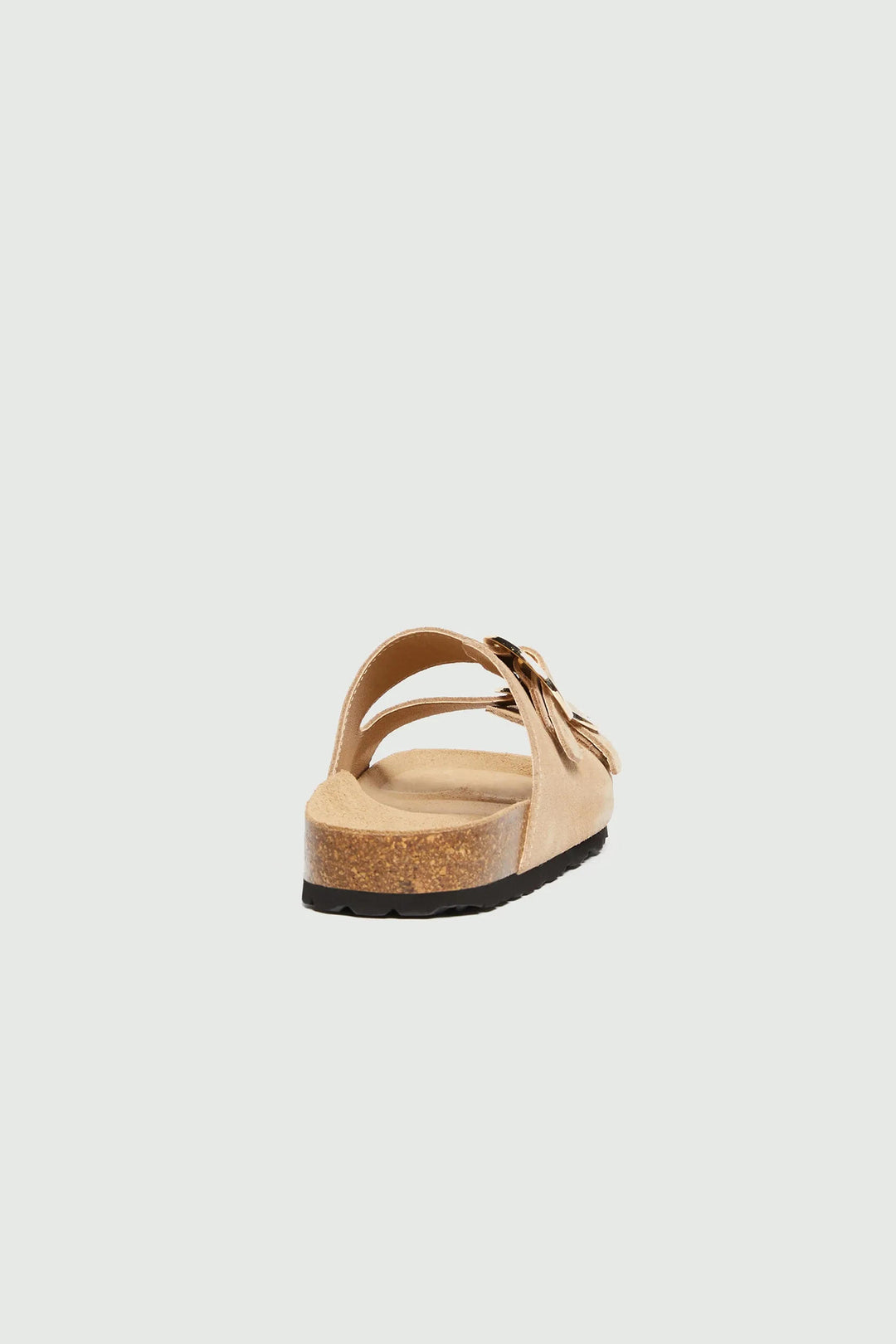 Emme EMMPANIA Beige Suede Cork-Soled Sandals