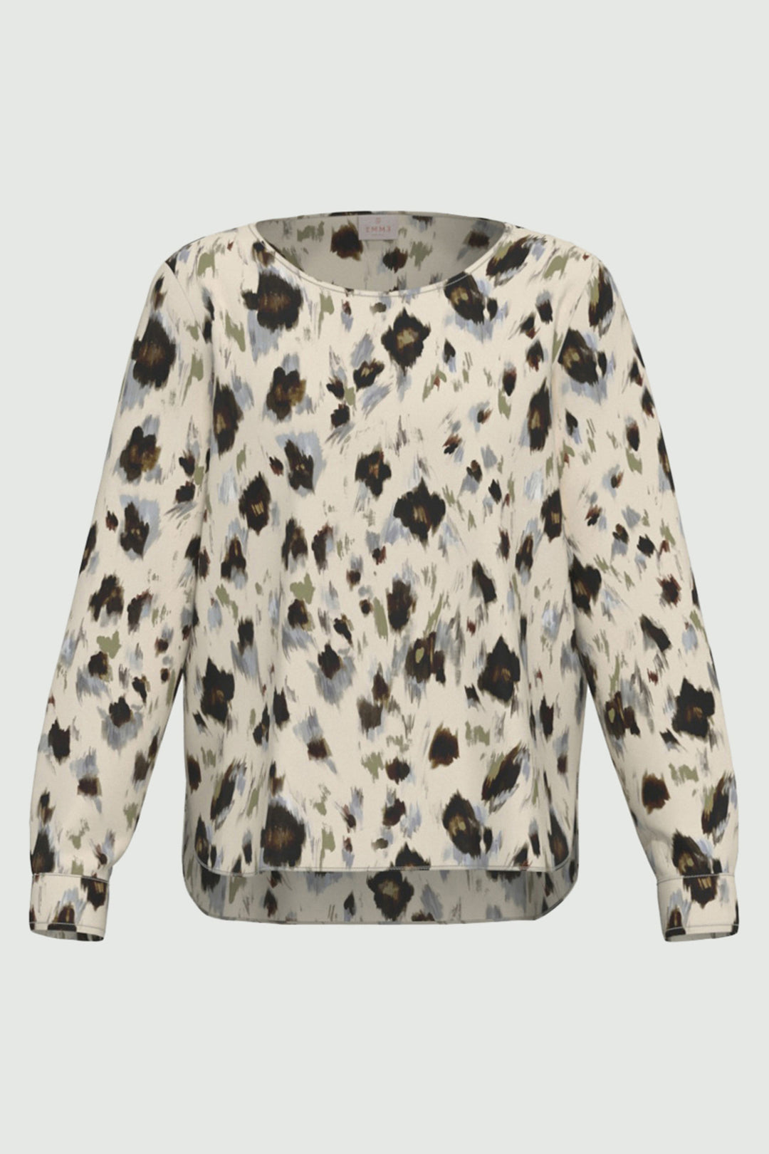Emme EMMREGNO Wool White Printed Twill Shirt