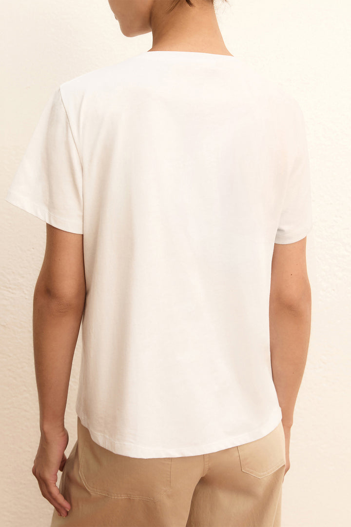 Emme EMMTEMA White Crystal Logo T-Shirt 2615971031200