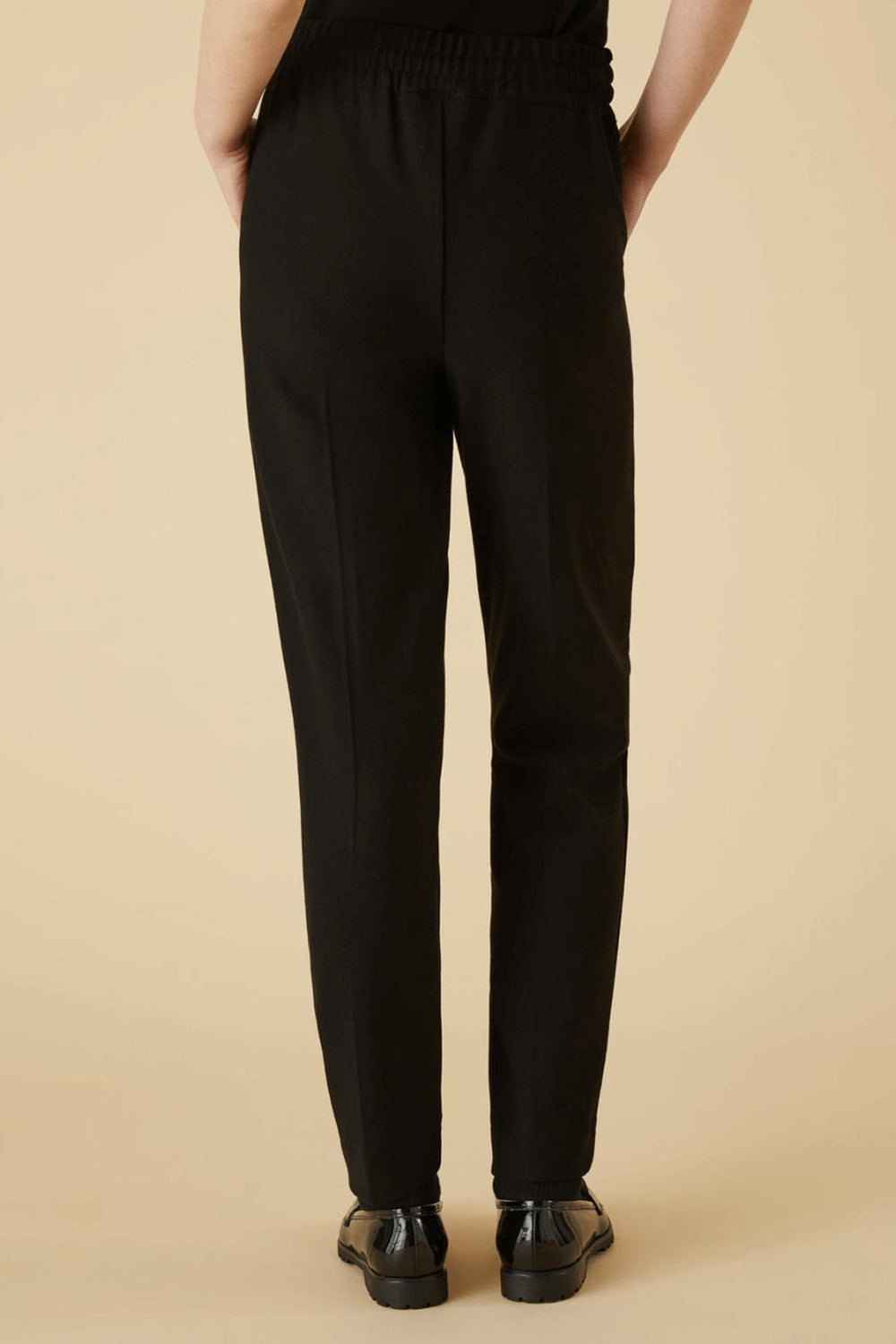 Emme Joice 2357860438200 Black Jersey Trousers - Olivia Grace Fashion
