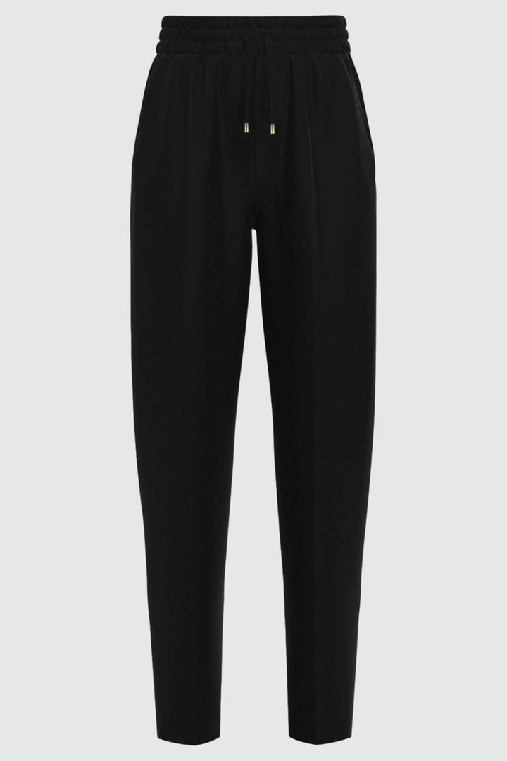 Emme Joice 2357860438200 Black Jersey Trousers - Olivia Grace Fashion