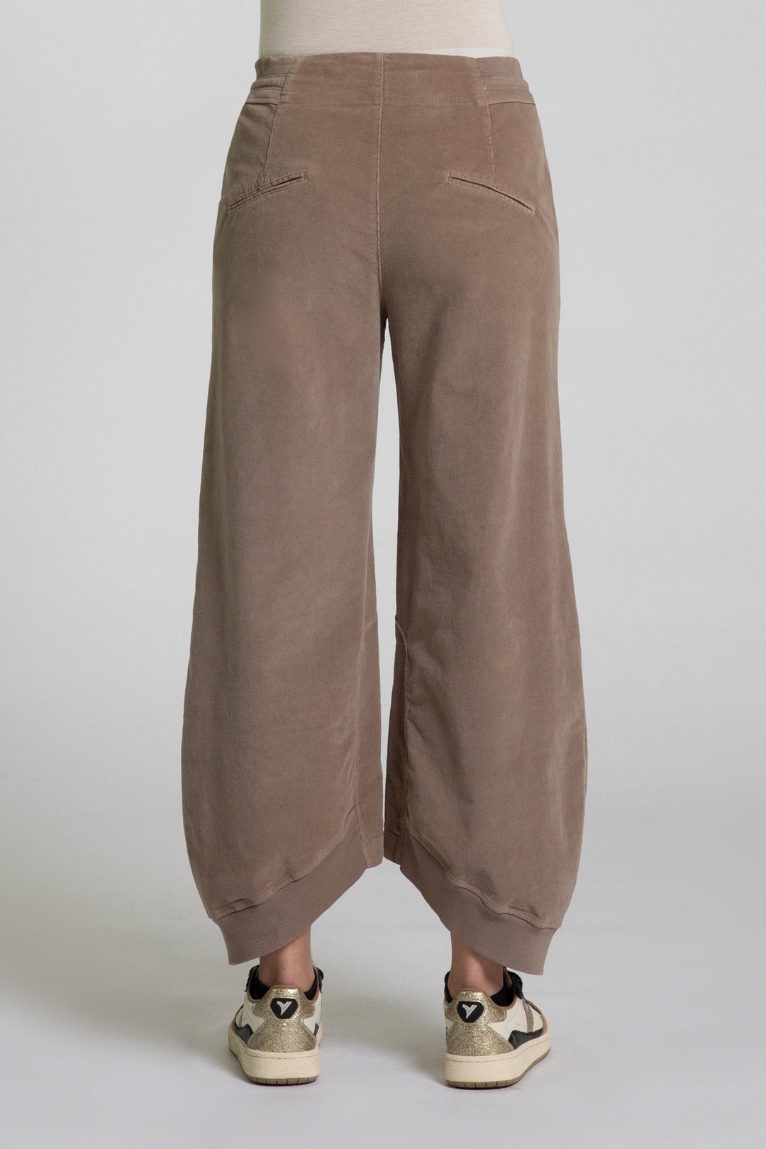 European Culture Pine Bark Brown Trousers 06BU--0038-1313, back view