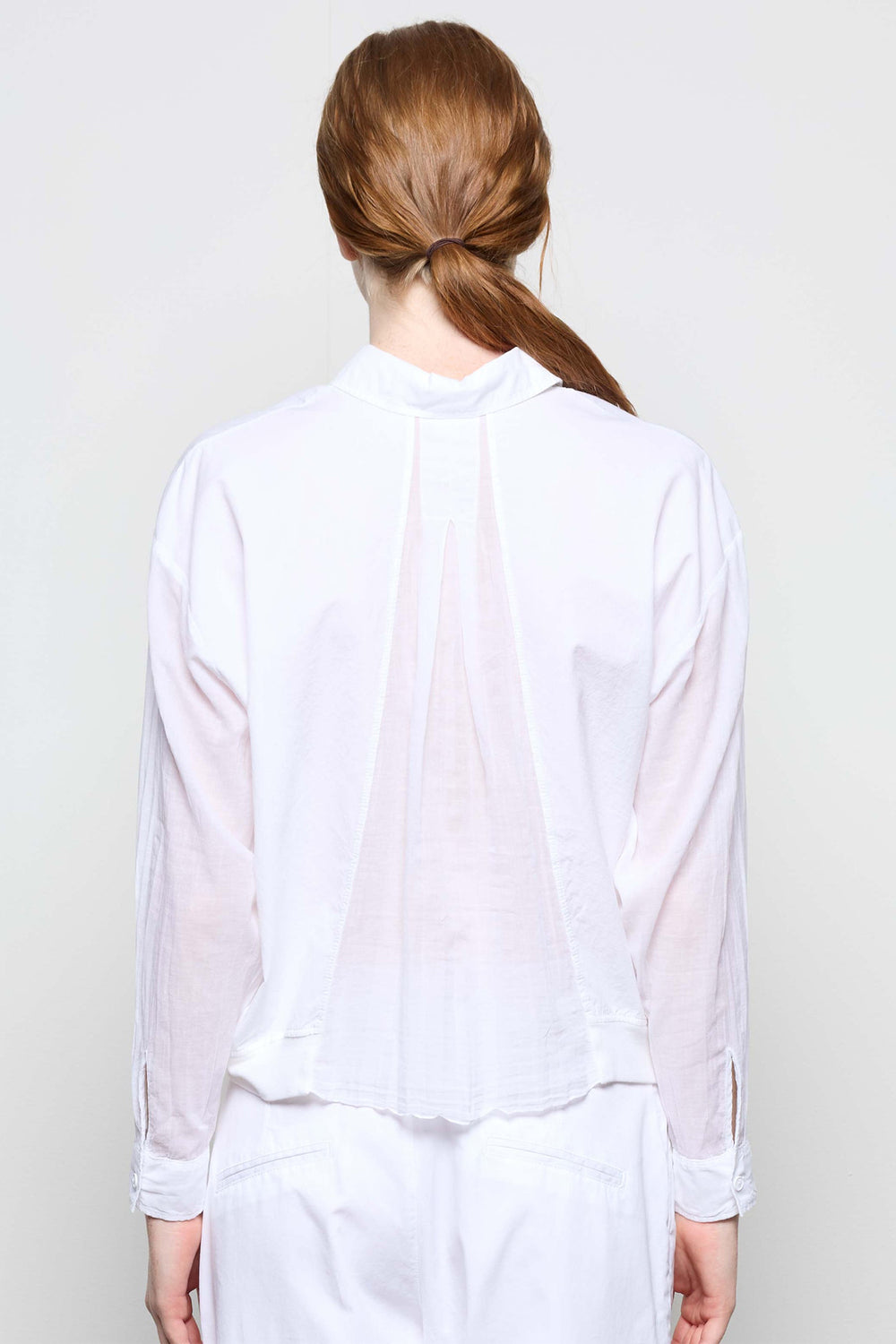 European Culture Shirt Long Sleeve White 67Q0-3183-0001 - Olivia Grace Fashion
