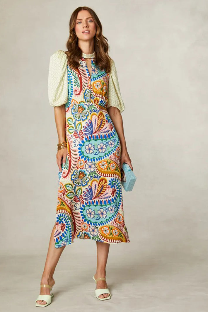 Fee G 7493-87 Vienna Multicolour Print Dress