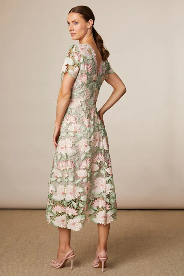 Fee G 834G-127 Loreta Multicolour Long Lace Dress