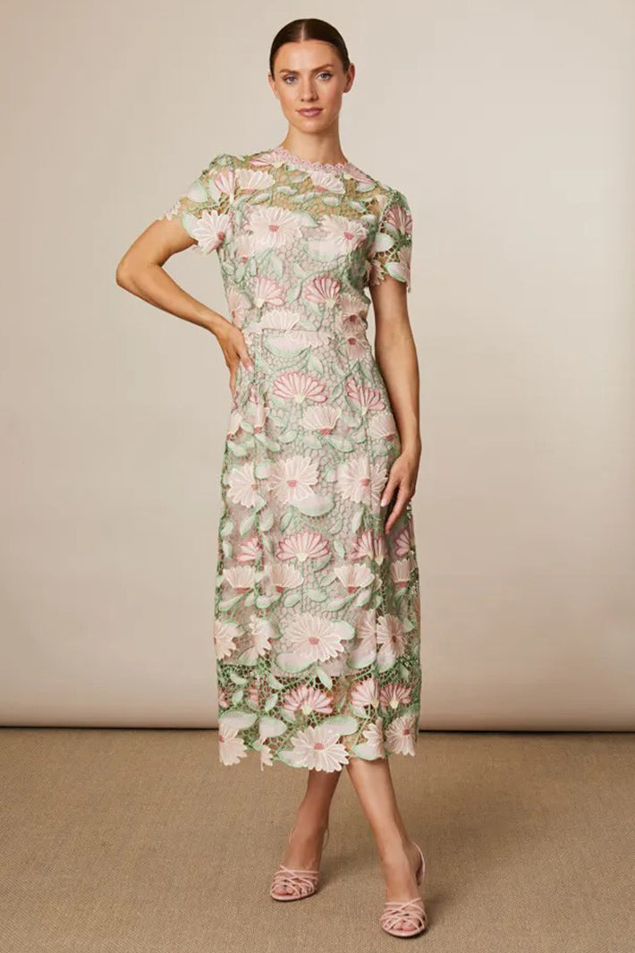 Fee G 834G-127 Loreta Multicolour Long Lace Dress