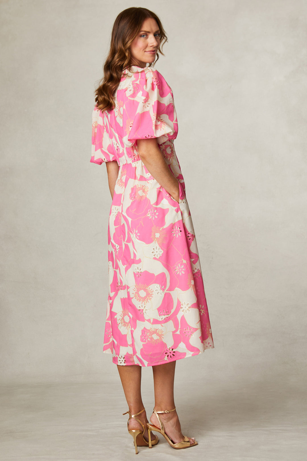 Fee G 839Y-128 Tiley Pink Multi Knot Front Dress