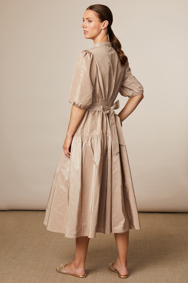 Fee G 870Y-51 Marley Biscuit Taffeta Tie Dress