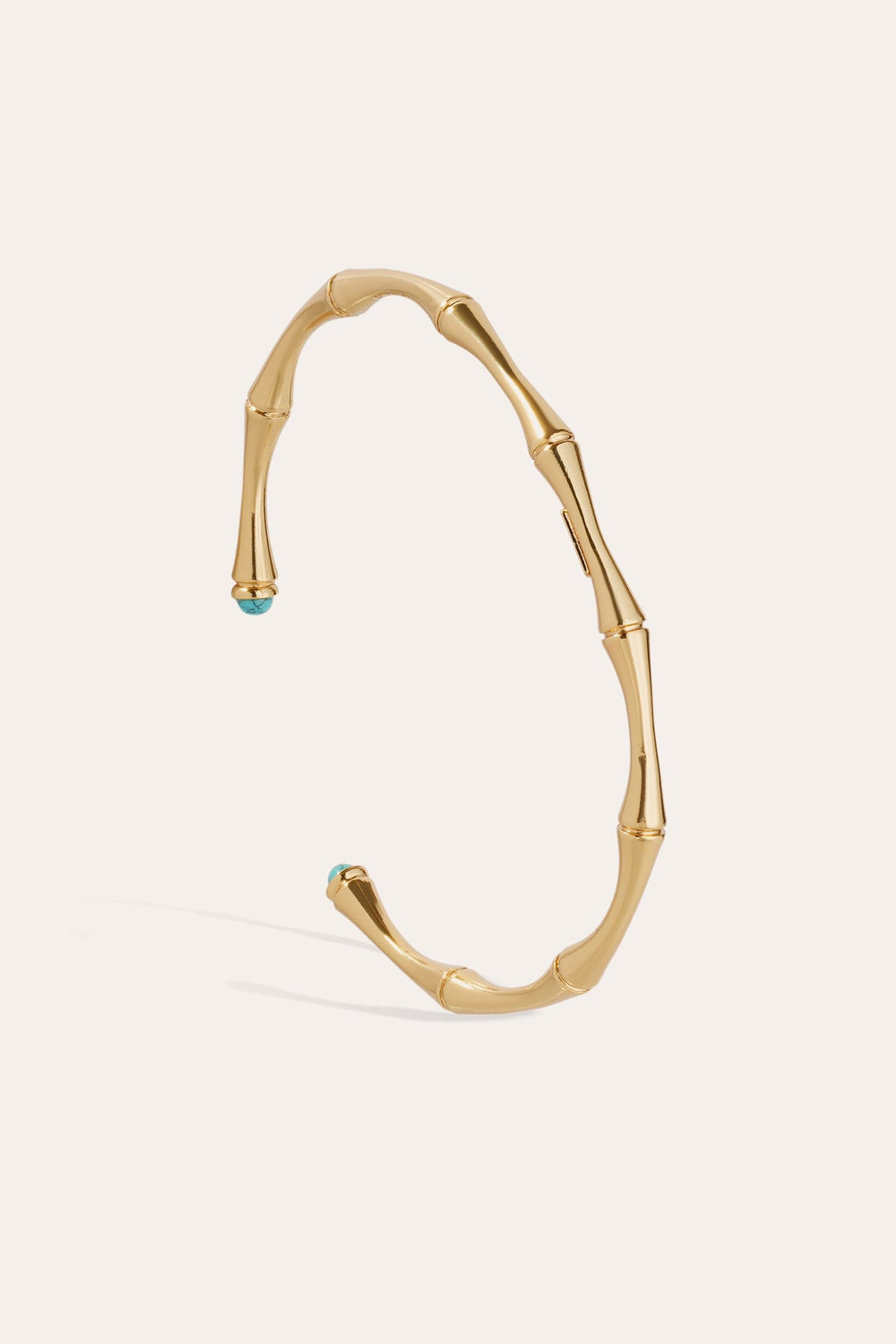 Gas Bijoux Bambou Cabochons Bangle Matrix Turquoise Mini Bracelet - Olivia Grace Fashion