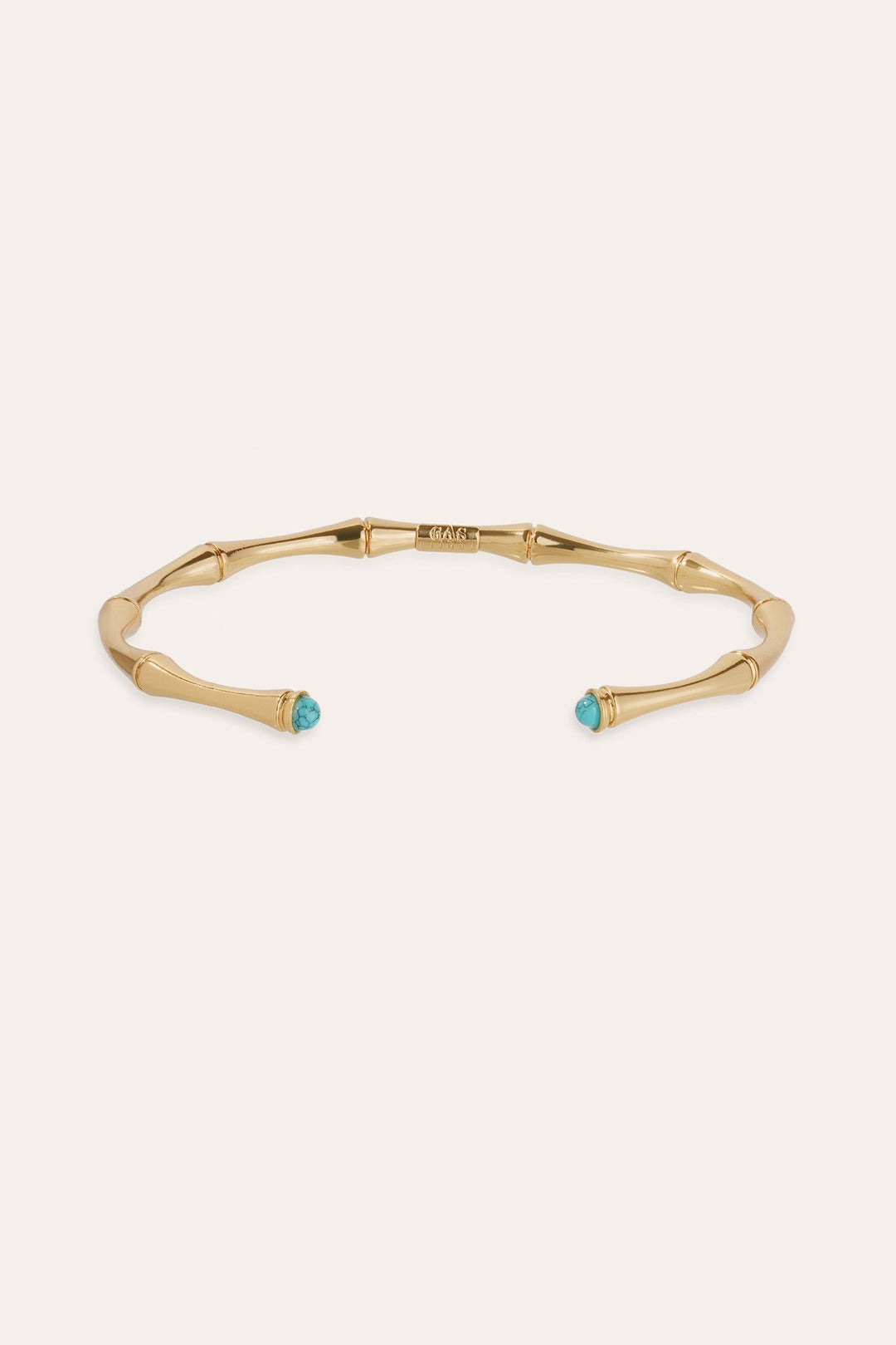 Gas Bijoux Bambou Cabochons Bangle Matrix Turquoise Mini Bracelet - Olivia Grace Fashion