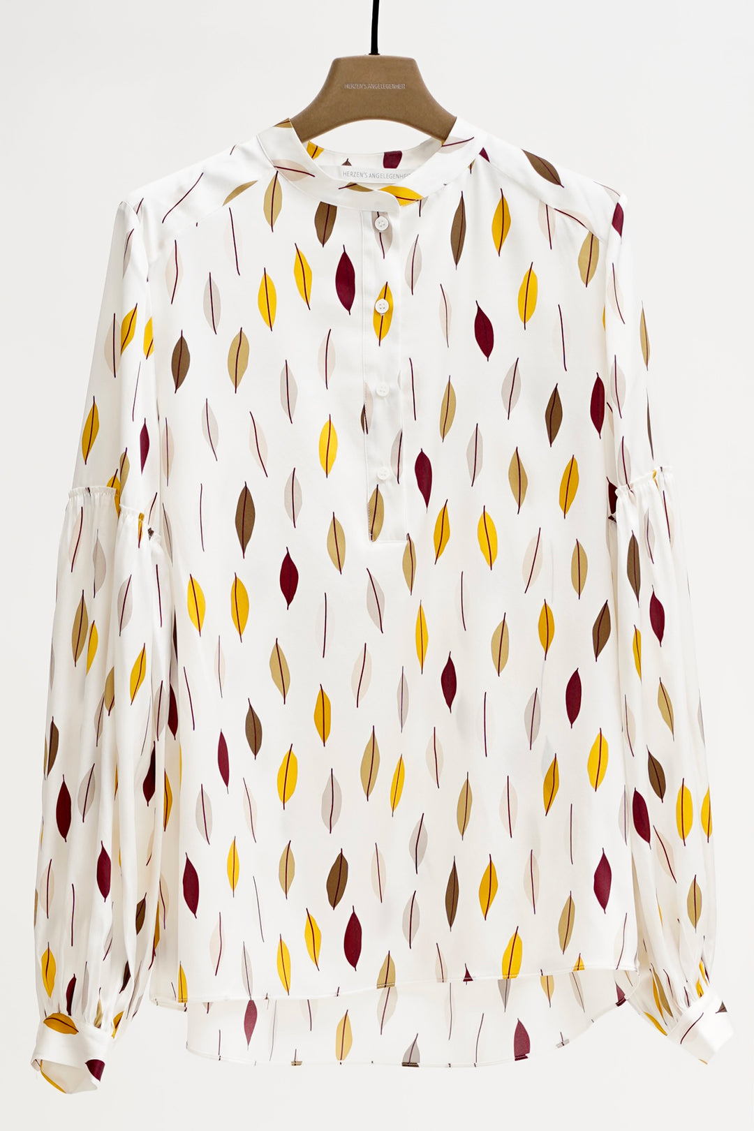 Herzen's Angelegenheit 25253-6160 Topas Multi Print Silk Blouse 253058 - Olivia Grace Fashion