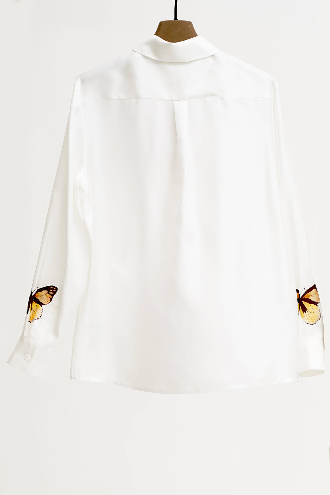 Herzen's Angelegenheit 25253-6190 Sunn Rust Butterfly Print Silk Blouse 253088 - Olivia Grace Fashion