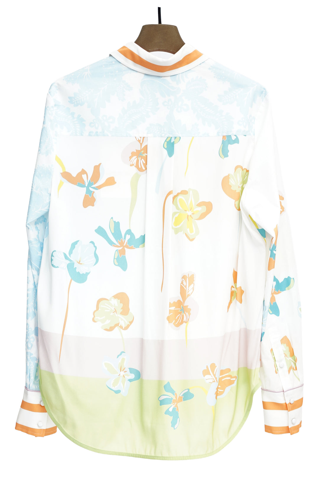 Herzen's Angelegenheit 25261-6212 Sap Green Pinky Multi Print Blouse