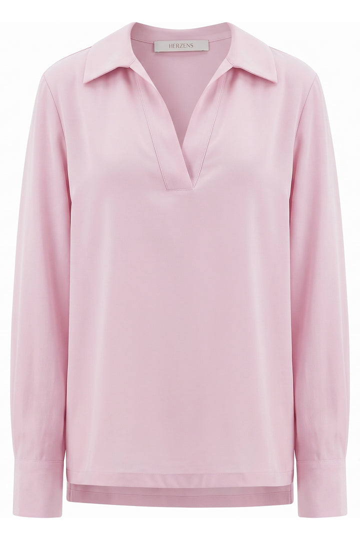 Herzens Cosima Sakura Pink Tunic Top 25263-6021 at Olivia Grace Fashion