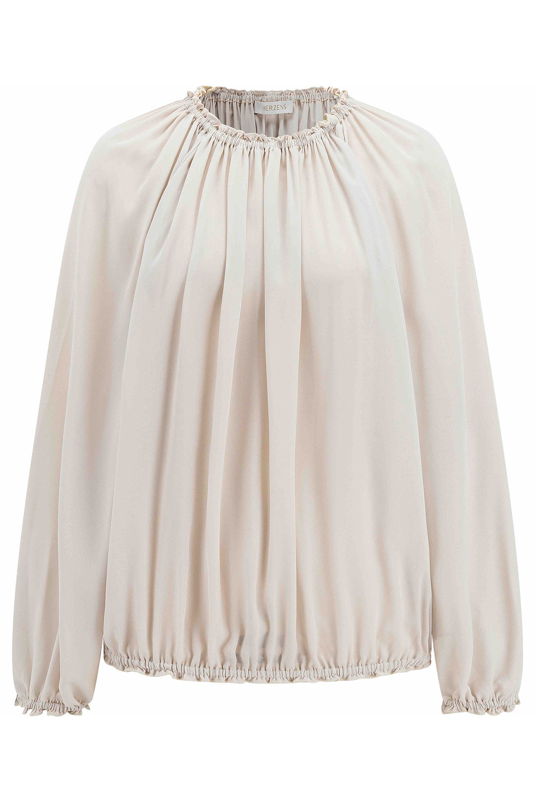 Herzens Diana Limestone Blouse 25263-6516 at Olivia Grace Fashion