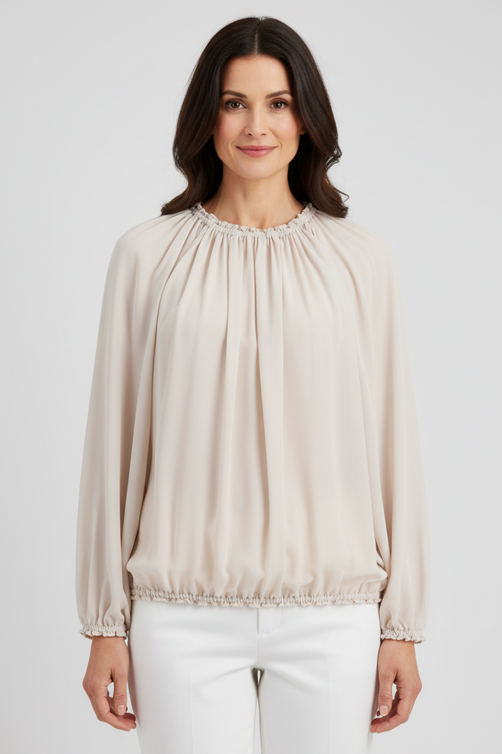 Herzens Diana Limestone Blouse 25263-6516