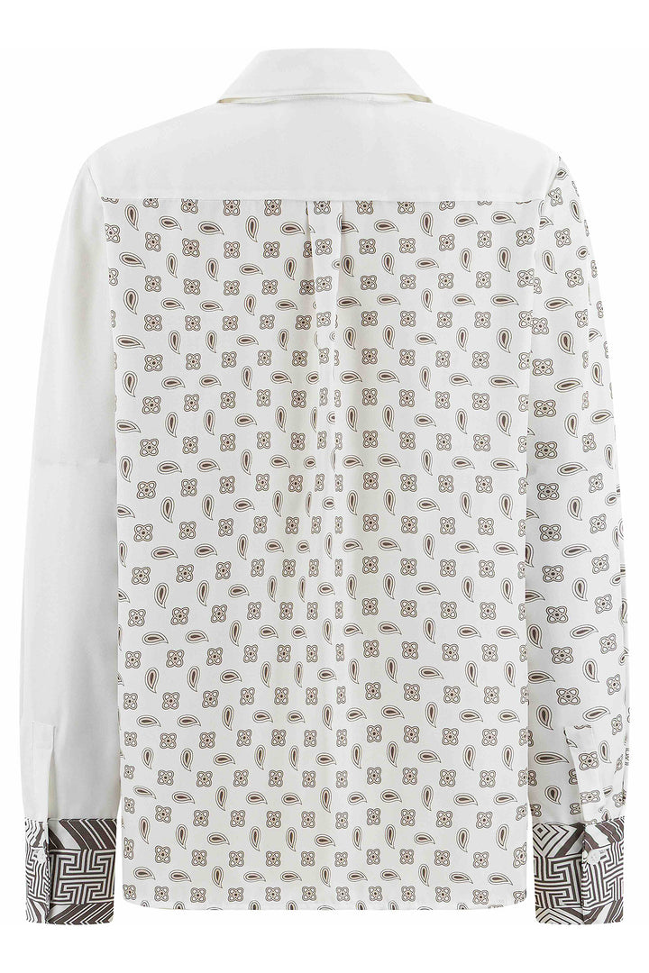Herzens Gina Schumacher Grey Hazelnut Multi Print Blouse 25263-6189 at Olivia Grace Fashion