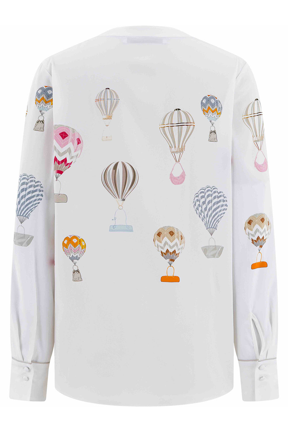 Herzens Grey Pink Multicolour Balloons Print Tunic 25263-6095 at Olivia Grace Fashion