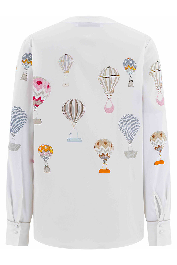 Herzens Grey Pink Multicolour Balloons Print Tunic 25263-6095 at Olivia Grace Fashion