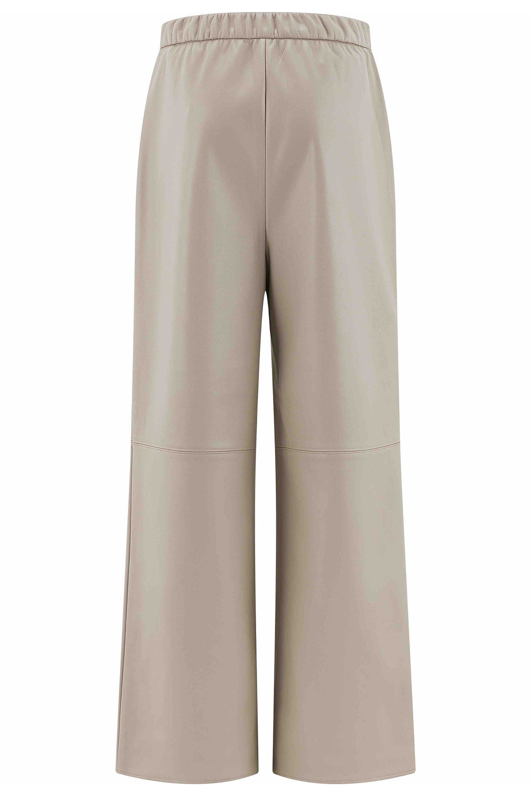Herzens Hanna Limestone Faux Leather Trousers 25263-6900 at Olivia Grace Fashion