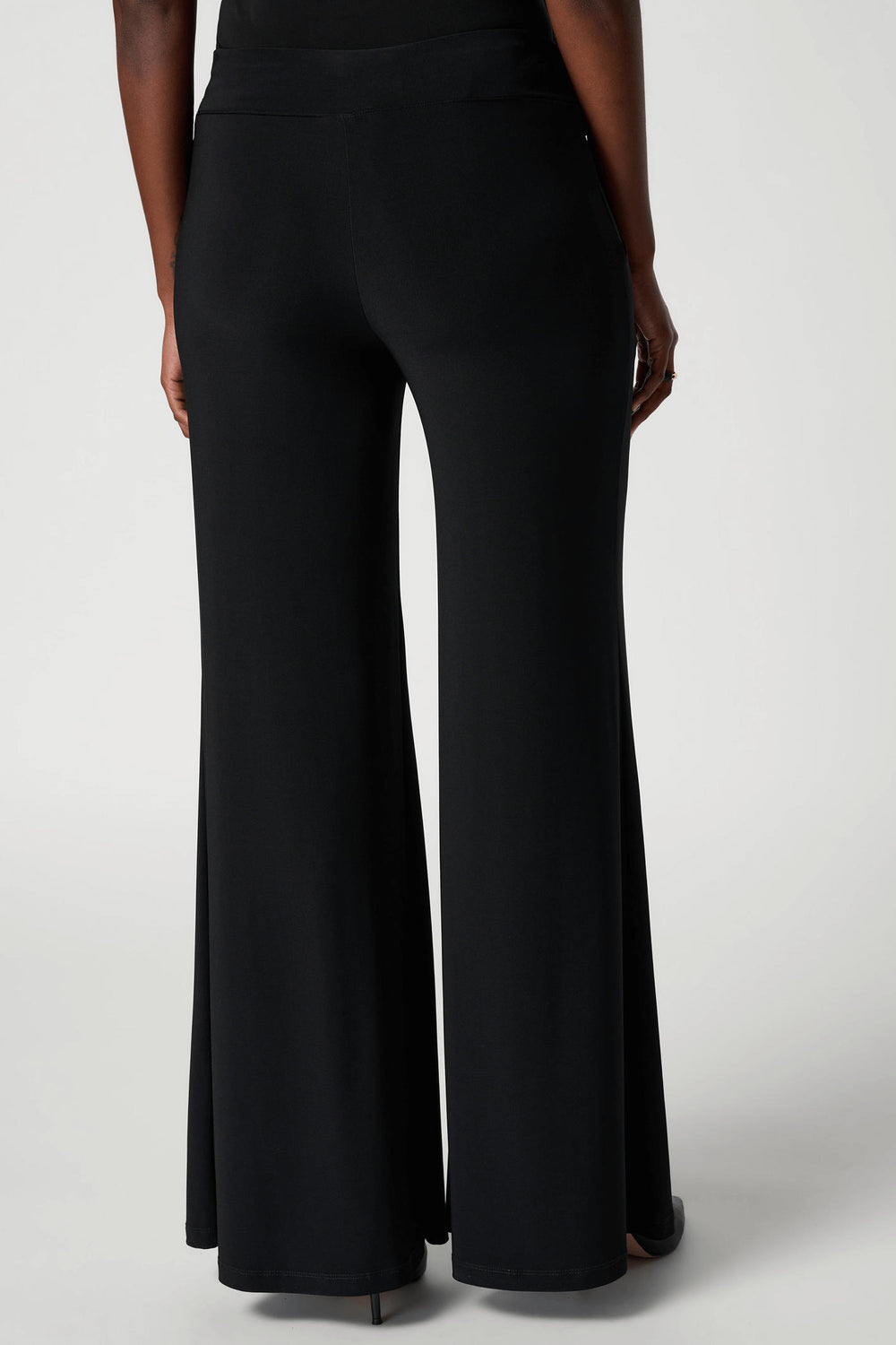 Joseph Ribkoff 161096 Black Pull-On Flared Trousers - Olivia Grace Fashion