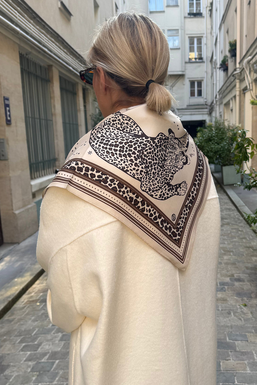 Le Scarf Silk Scarf Gemini Sand 65cm