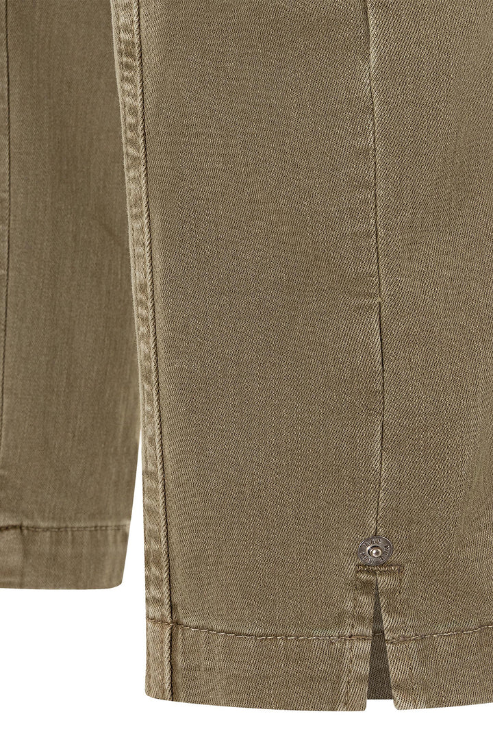 Mac 2229-00 0423 Ruby 2.3 Burnt Olive Antique Stretch Gabardine Cargo Trousers 663A