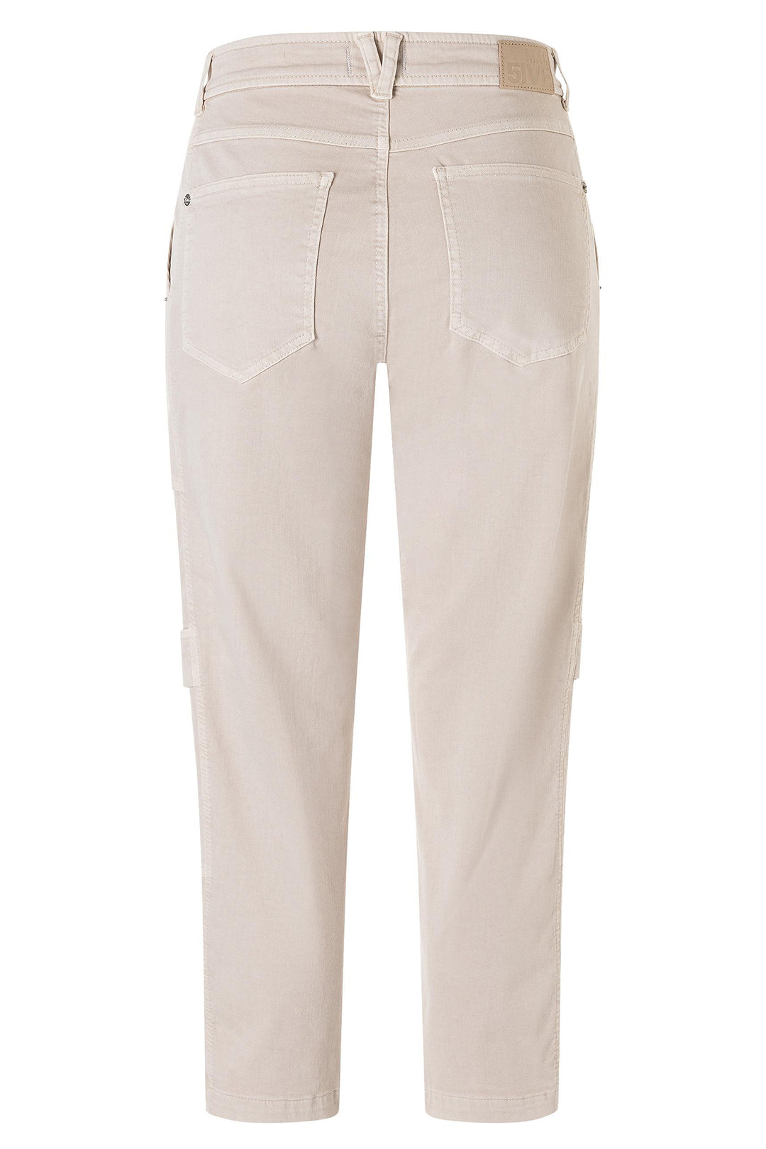 Mac 2229-00 0423 Ruby 2.3 Ivory Antique High Stretch Gabardine Cargo Trousers 208A