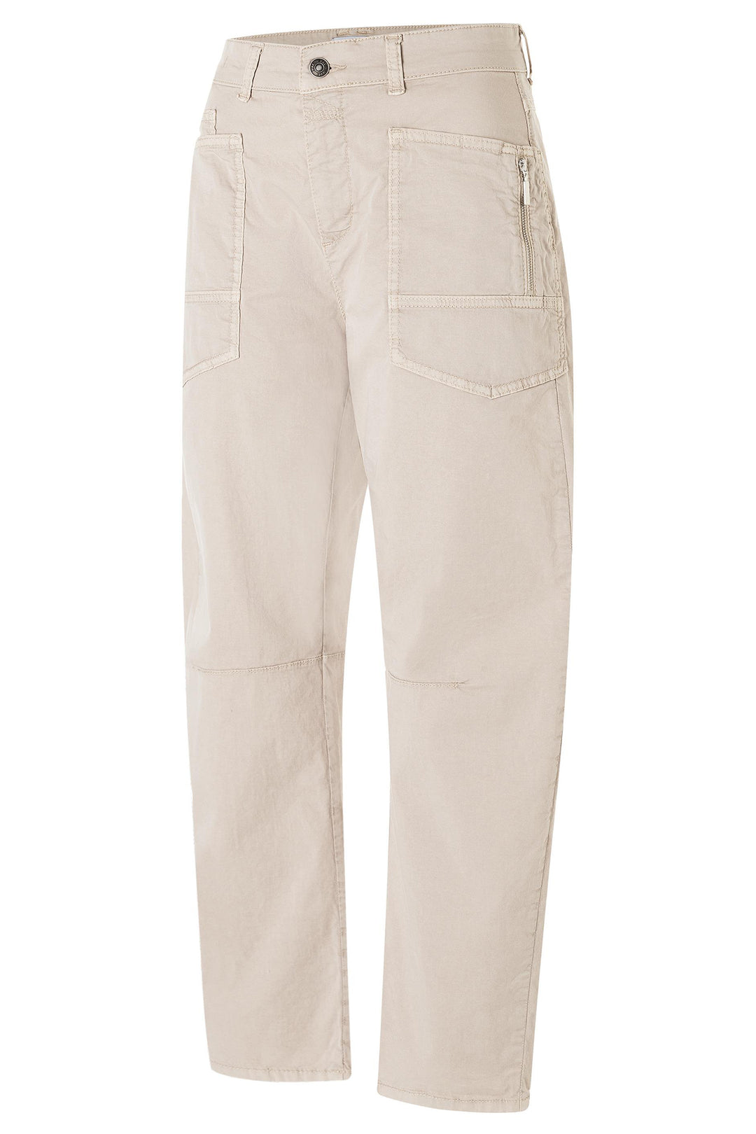 Mac 3112-00 0434 Baggy 2.3 Ivory Antique Stretch Gabardine Barrel Jeans 208A