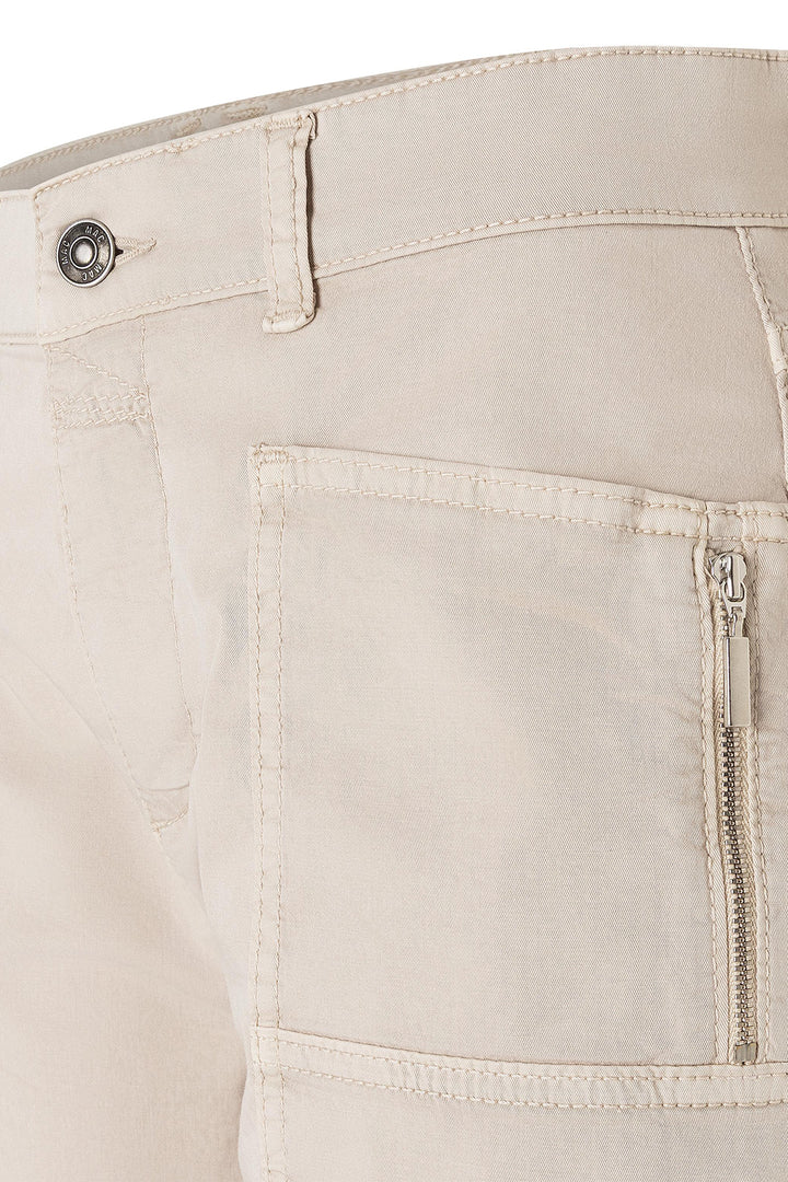 Mac 3112-00 0434 Baggy 2.3 Ivory Antique Stretch Gabardine Barrel Jeans 208A