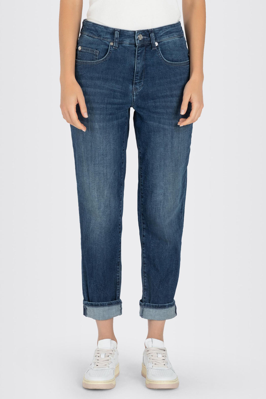 Mac 3197-90-0391 D627 Carol Blue Net Wash Lightweight Denim Jeans - Olivia Grace Fashion