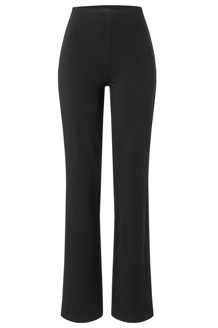 Mac 5219-00-0107 Flare Black Light Jersey Trousers 090 - Olivia Grace Fashion