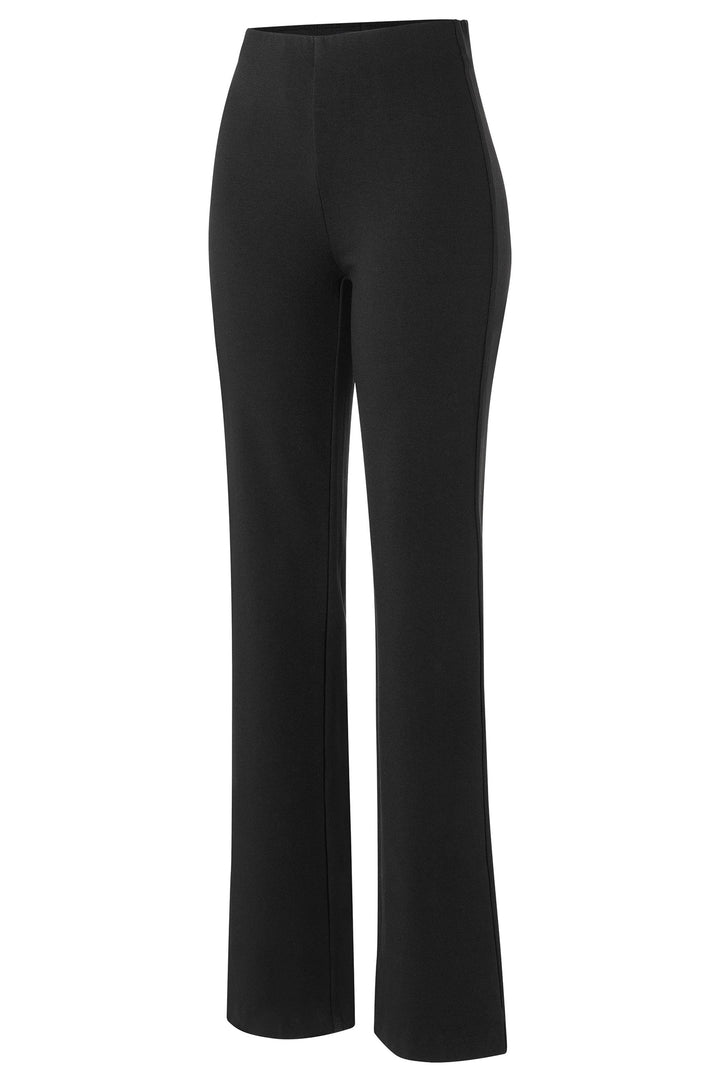Mac 5219-00-0107 Flare Black Light Jersey Trousers 090 - Olivia Grace Fashion