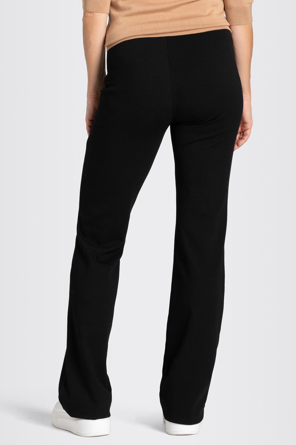 Mac 5219-00-0107 Flare Black Light Jersey Trousers 090 - Olivia Grace Fashion