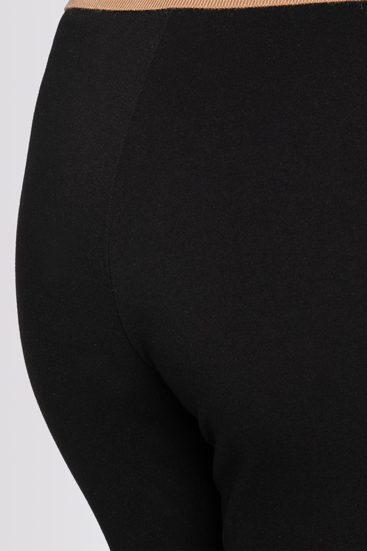 Mac 5219-00-0107 Flare Black Light Jersey Trousers 090 - Olivia Grace Fashion