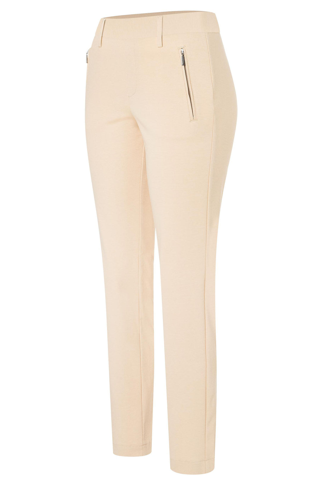 Mac 5279-00-0108 214 Anna Flex Smoothly Beige Jersey Trousers - Olivia Grace Fashion