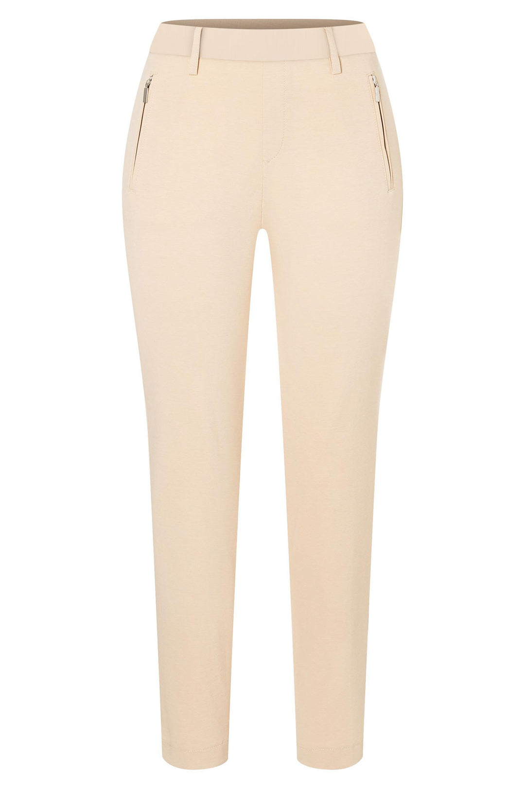 Mac 5279-00-0108 214 Anna Flex Smoothly Beige Jersey Trousers - Olivia Grace Fashion