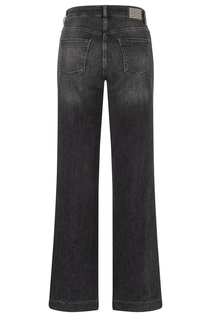Mac 5285-90-0387L Wide Galon Black Authentic Stretch Denim D963