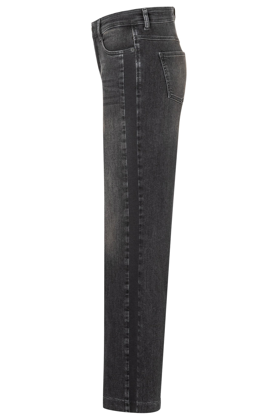 Mac 5285-90-0387L Wide Galon Black Authentic Stretch Denim D963