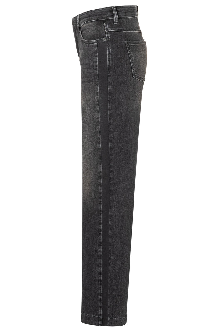 Mac 5285-90-0387L Wide Galon Black Authentic Stretch Denim D963