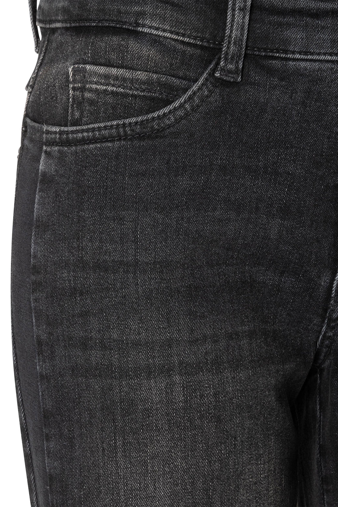 Mac 5285-90-0387L Wide Galon Black Authentic Stretch Denim D963