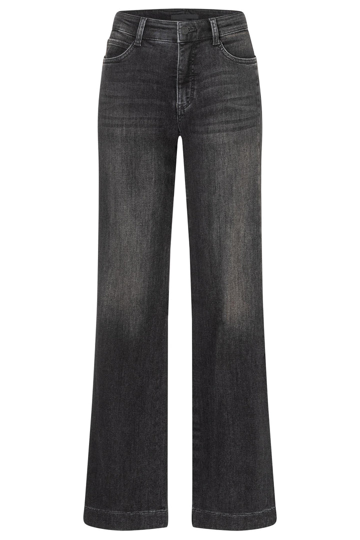 Mac 5285-90-0387L Wide Galon Black Authentic Stretch Denim D963