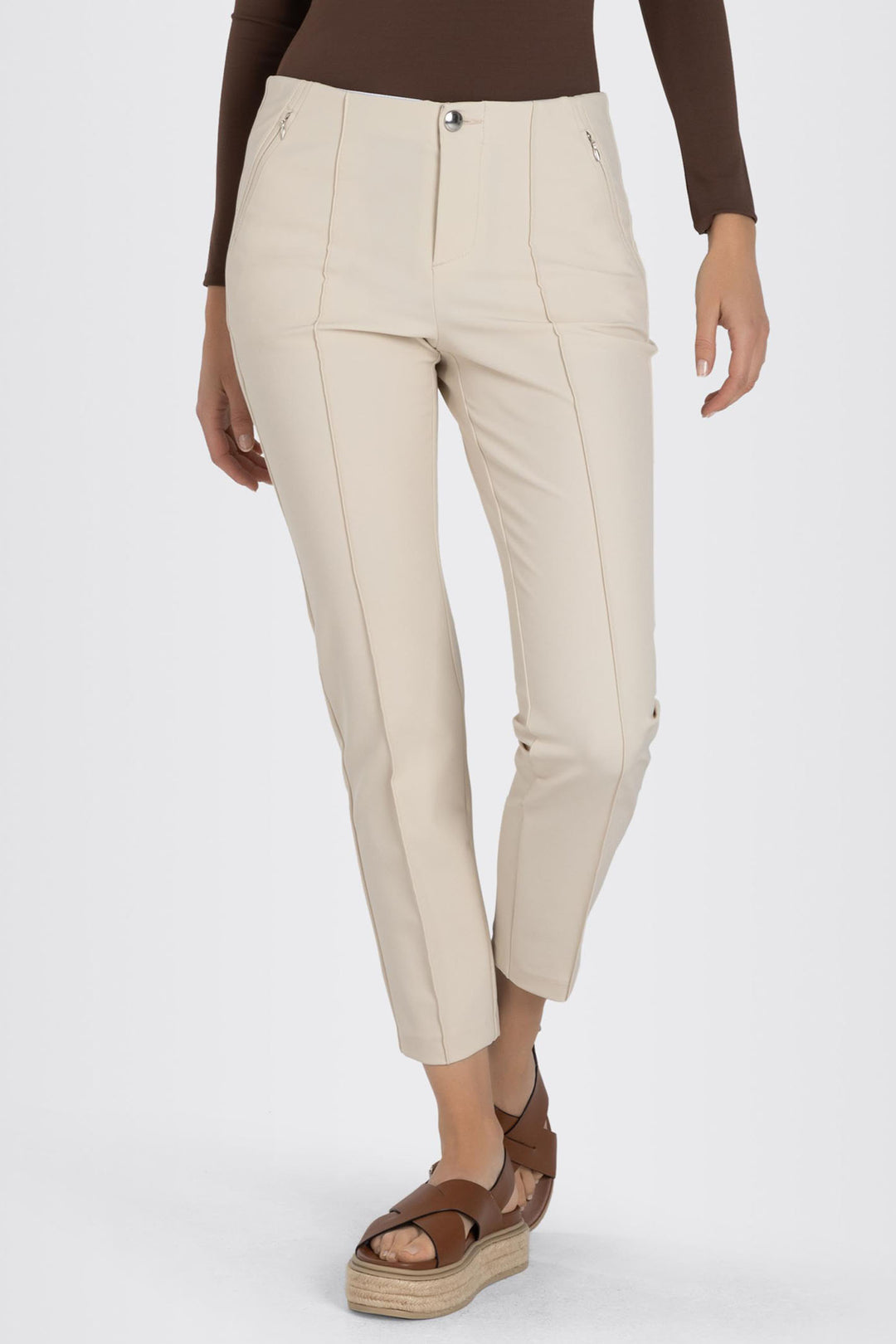 Mac 5293-00-0130 208 Anna Ivory Comfort Bistretch Trousers - Olivia Grace Fashion