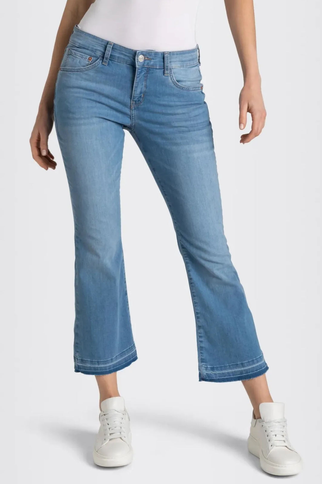 Mac 5437-90-0351 D490 Dream Kick Summer Mid Blue Light Denim Jeans - Olivia Grace Fashion