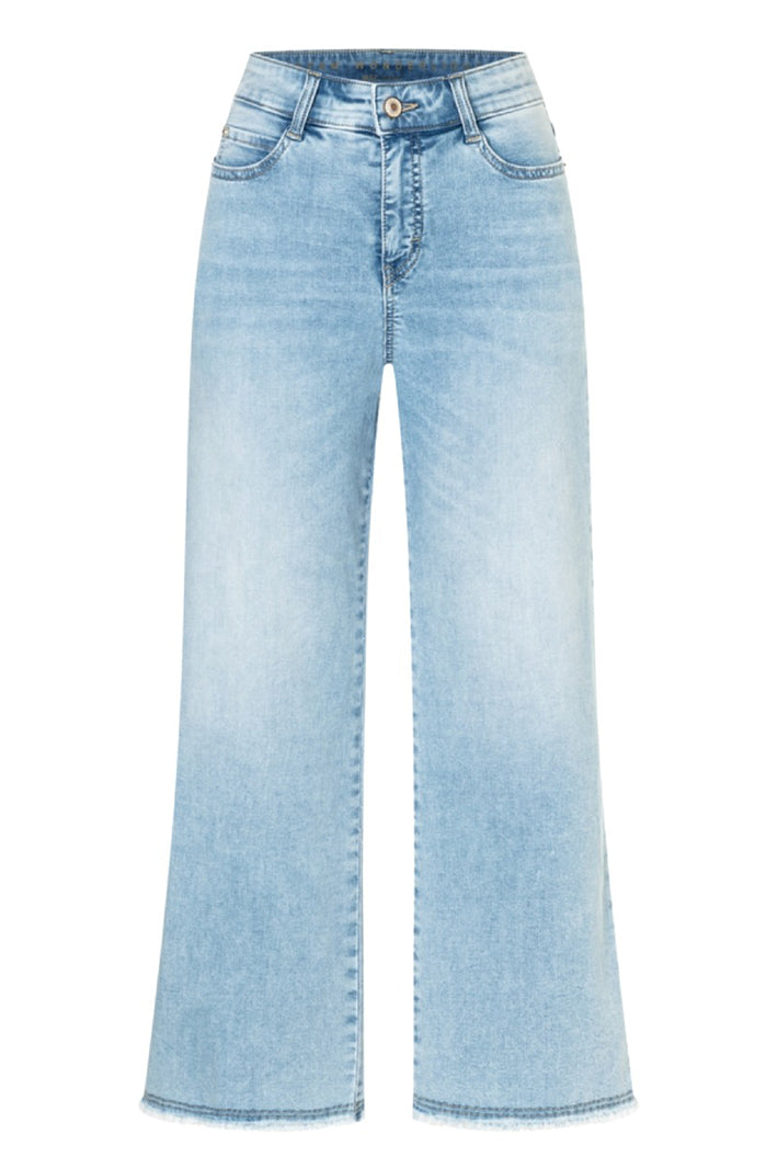 Mac 5438-90 0351L Dream Wide Light Azure Blue Cropped Jeans D237