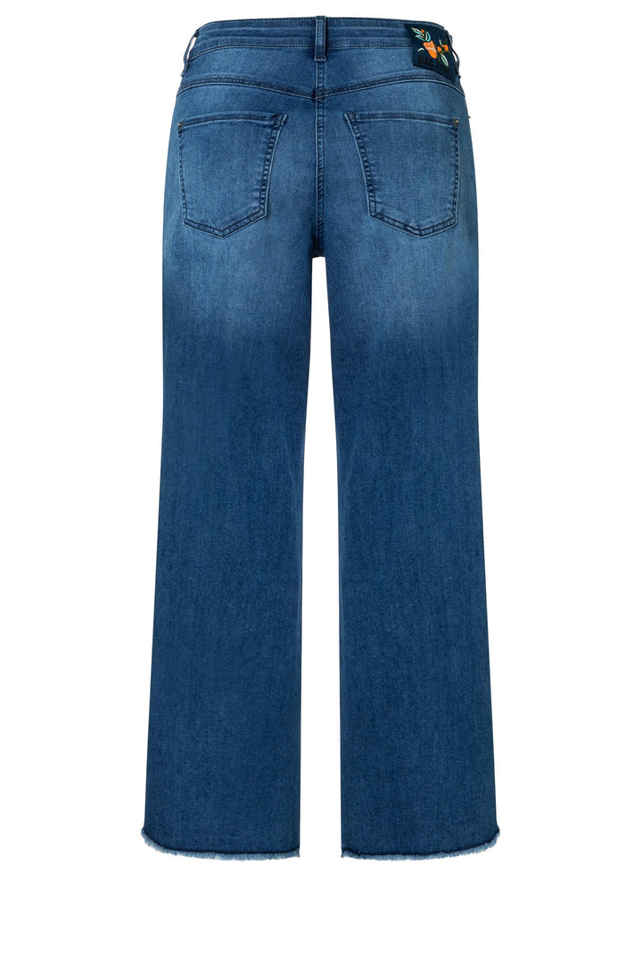 Blue jeans on a white background