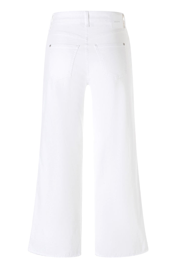 Mac 5438-90 0351L Dream Wide White Denim Cropped Jeans D010