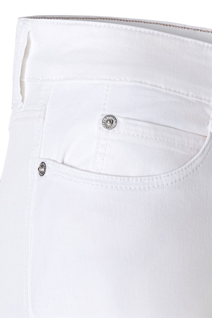 Mac 5438-90 0351L Dream Wide White Denim Cropped Jeans D010